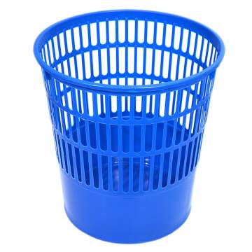 Cos gunoi hartie TAMI perforat 16L Albastru / Negru / Rosu