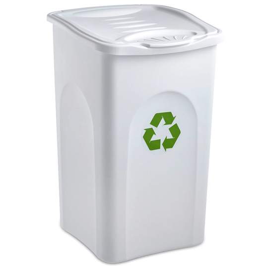 Pubela 50 l Begreen fara roti alba (L 38,5 cm x l 37 cm x h 56 cm) Pubela 50 l Begreen fara roti alba (L 38,5 cm x l 37 cm x h 56 cm)