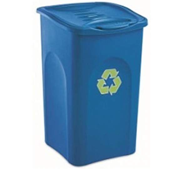 Pubela 50 l Begreen fara roti albastra (L 38,5 cm x l 37 cm x h 56 cm)