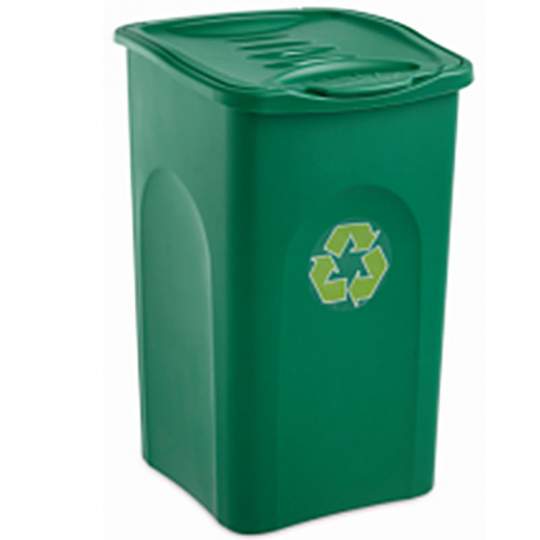 Pubela 50 l Begreen fara roti verde (L 38,5 cm x l 37 cm x h 56 cm)