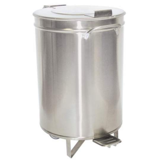 Pubela inox, cu pedala, capacitate 95 litri - Inox Piave