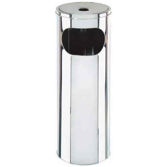 Cos de gunoi cu scrumiera si galeata interioara metalica 29x60.5 cm - 37L Cos de gunoi cu scrumiera si galeata interioara metalica 29x60.5 cm - 37L