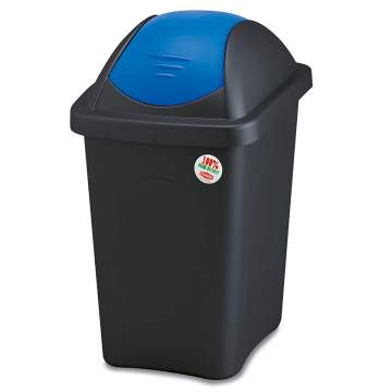 Cos gunoi 60L albastru corp negru Multipat