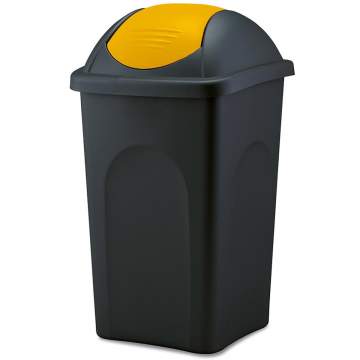 Cos gunoi 30L galben corp negru Multipat