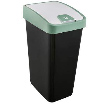Cos gunoi cu deschidere dubla, 25L, verde fistic