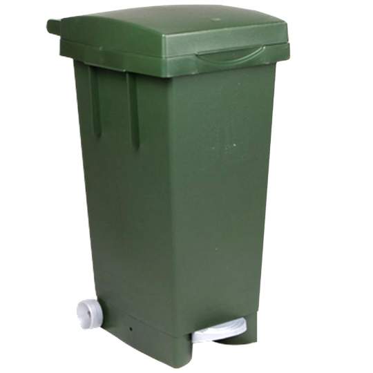 Cos de gunoi cu pedala pentru colectare selectiva a deseurilor verde Cos de gunoi cu pedala pentru colectare selectiva a deseurilor verde