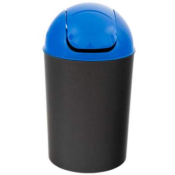 Cos gunoi Flip Flap Delta 12 litri - capac verde / albastru / galben / rosu / negru