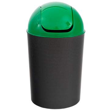 Cos gunoi Flip Flap Delta 12 litri - capac verde / albastru / galben / rosu / negru