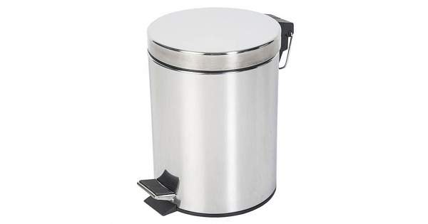 Cos De Gunoi Cu Pedala Si Galeata Interioara 12 Litri Promo Inox 