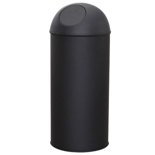 Cos de gunoi, inox, 30 litri, capac Push, negru