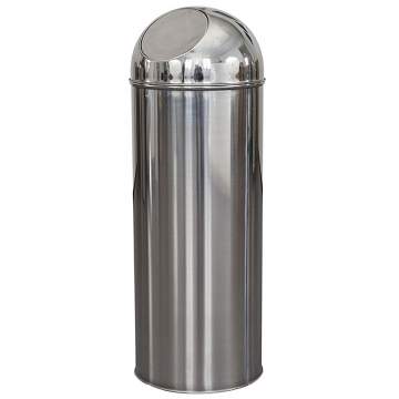 Cos de gunoi, inox, 30 litri, capac Push