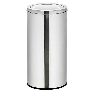 Cos de gunoi, inox, capac batant, diametru 23 cm