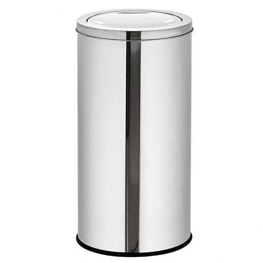 Cos de gunoi, inox, capac batant, diametru 23 cm