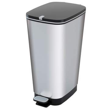 Cos gunoi cu pedala 41.2 litri gri metalizat Chic L