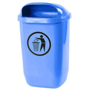 Cos stradal pentru gunoi, cu platbanda pentru fixare pe stalp (1 bucata)