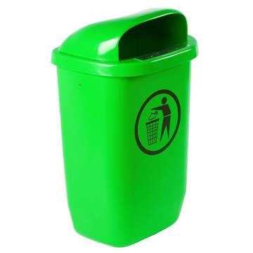 Cos stradal pentru gunoi, cu platbanda pentru fixare pe stalp (1 bucata)