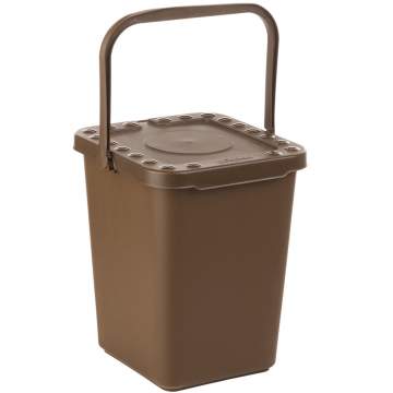 Cos maro patrat pentru gunoi biodegradabil, pereti plini, capacitate 10 litri