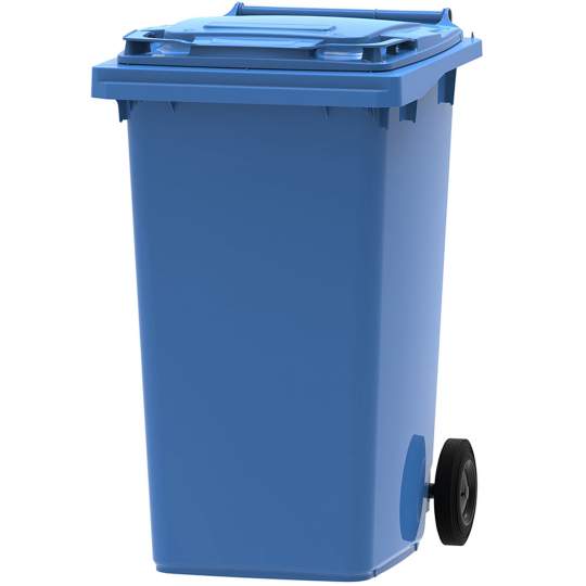 Europubela albastra 240 litri colectare deseuri din hartie si carton