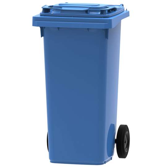 Pubela 120 litri albastra pentru deseuri din hartie si carton