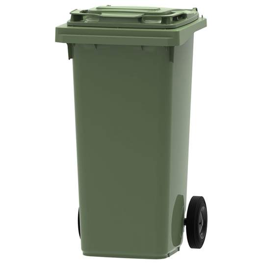 Pubela 120 litri verde pentru sticla