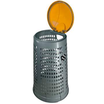 Suport plastic pentru sac menajer max. 110L - Eco Tata - capac galben