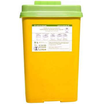Recipient plastic 9L colectare deseuri de medicamente in stare lichida (1 bucata)
