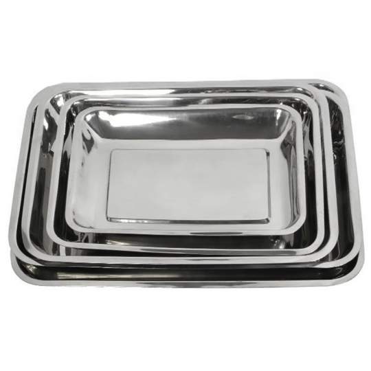Tava inox instrumentar chirurgie 425x330x35 mm (1 bucata)