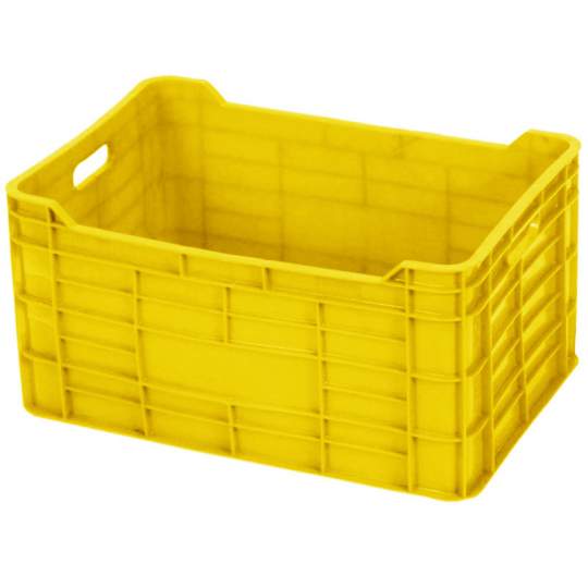 Naveta plastic 60x40x30 cm galbena UTIL 30 pereti plini (1 bucata) Naveta plastic 60x40x30 cm galbena UTIL 30 pereti plini (1 bucata)