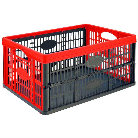 Naveta pliabila cu manere, 32 litri, rosie