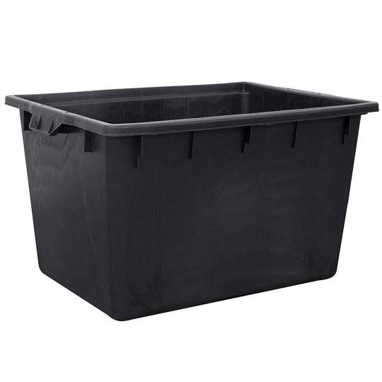 Naveta 180L neagra Talia 80x60x48cm, pereti plini