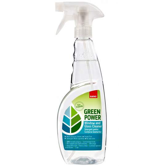 Detergent pentru curatarea geamurilor Sano Green Power (750 ml) Detergent pentru curatarea geamurilor Sano Green Power (750 ml)