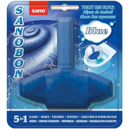 Odorizant WC solid Sano Bon Blue Regular 5 in1 (55g) Odorizant WC solid Sano Bon Blue Regular 5 in1 (55g)