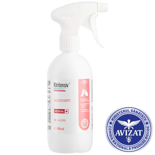 Alchosept Dezinfectant spray, pentru maini si tegumente, gata de utilizare, Biocide (500ml)