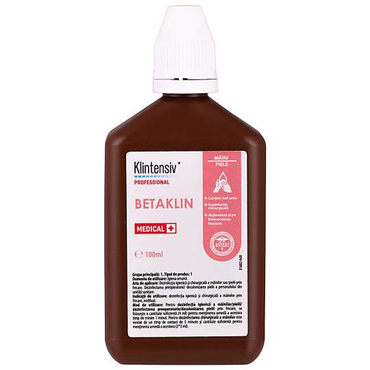 Betaklin dezinfectant pentru tegumente, 100 ml, Biocide (1 bucata)