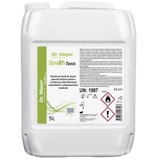 Dezinfectant suprafete gata de utilizare, cu alcool, Green Tonic Dr.Mayer (5 litri) Dezinfectant suprafete gata de utilizare, cu alcool, Green Tonic Dr.Mayer (5 litri)