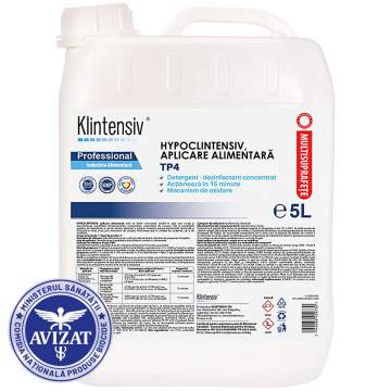 Hypoclintensiv detergent dezinfectant concentrat pentru suprafete TP4 industria alimentara (5 litri)