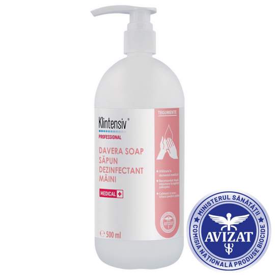 Sapun dezinfectant Clorhexidina 4% dezinfectie igienica si chirurgicala maini si tegumente, 500ml, Biocide (1 bucata)