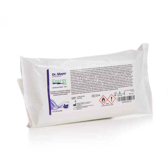 Rezerva servetele dezinfectante - Energy Dr.Mayer (100 bucati)