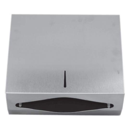 Dispenser inox oglinda, pentru prosoape hartie pliata Z&V, cu cheie, (1 bucata)