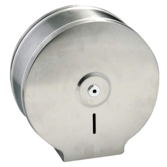 Dispenser inox oglinda, pentru hartie igienica Jumbo, cu cheie, (1 bucata)