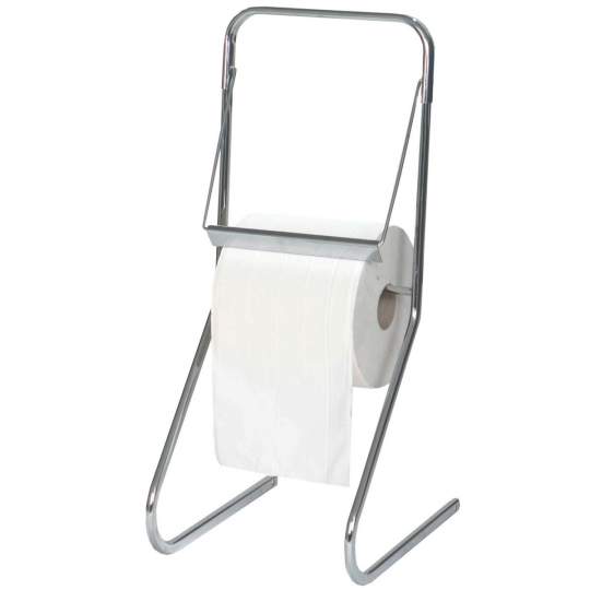 Dispenser metalic de podea 46 x 37 x 80cm pentru rola cearsaf hartie