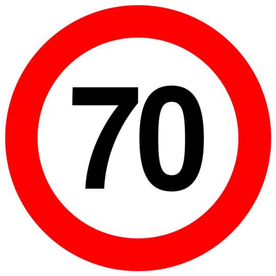 Autocolant limitare de viteza vehicule max 70 km/h reflectorizant (1 bucata) Autocolant limitare de viteza vehicule max 70 km/h reflectorizant (1 bucata)
