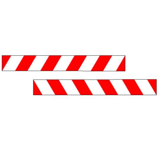 Benzi reflectorizante autoadezive 400x50mm pentru autovehicule, set 2 bucati 