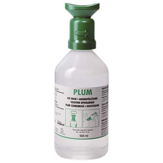 Solutie sterila spalarea ochilor contaminati cu impuritati fizice NaCl 0.9% (flacon 500ml)