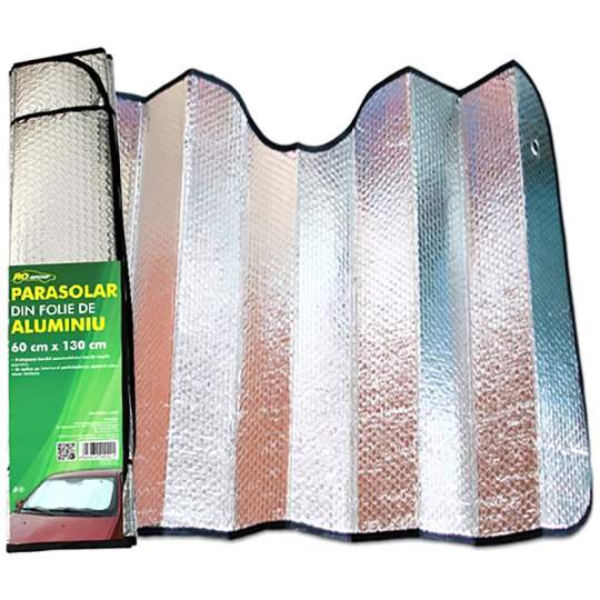 Parasolar auto din folie de aluminiu (60x130cm)