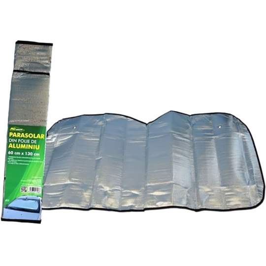 Parasolar folie aluminiu 1 fata, 60x130cm (1 bucata)