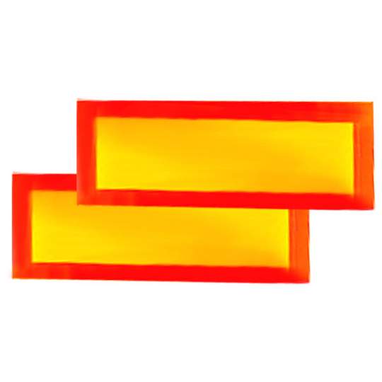 Placa identificare vehicul lung, omologare internationala - 565x200mm (2 buc/set)