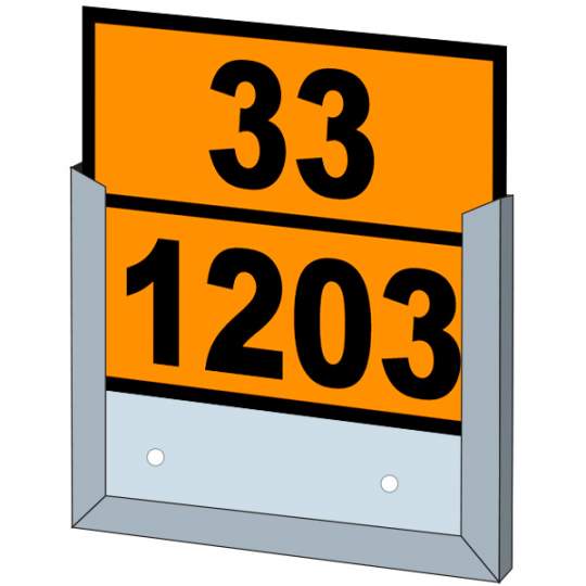 Suport pentru placa ADR de identificare 300x400mm