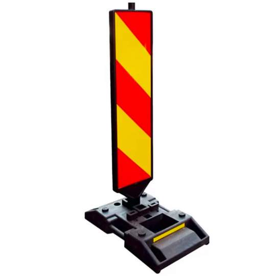 Baliza reflectorizanta pentru semnalizare lucrari + suport de 15 kg