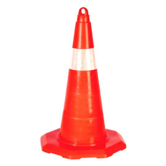 Con semnalizare rutiera cu banda reflectorizanta 52 cm inaltime